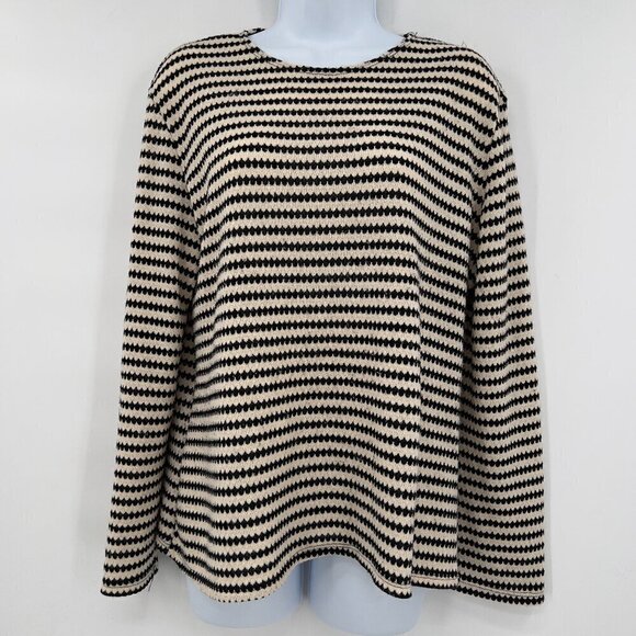 Boho Chic Striped Long Sleeve Top - Picture 1 of 6
